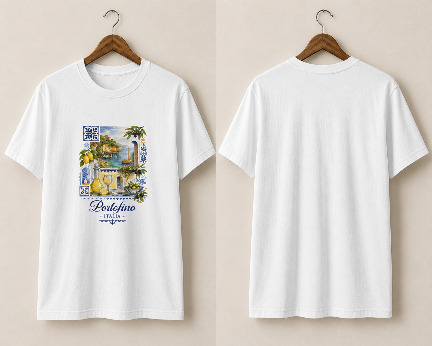 valanor arden Portofino Italy Vintage Travel Tee — Lemon Coast Graphic T-Shirt