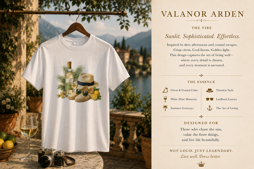 Valanor arden - sunshiny day vintage luxury tee