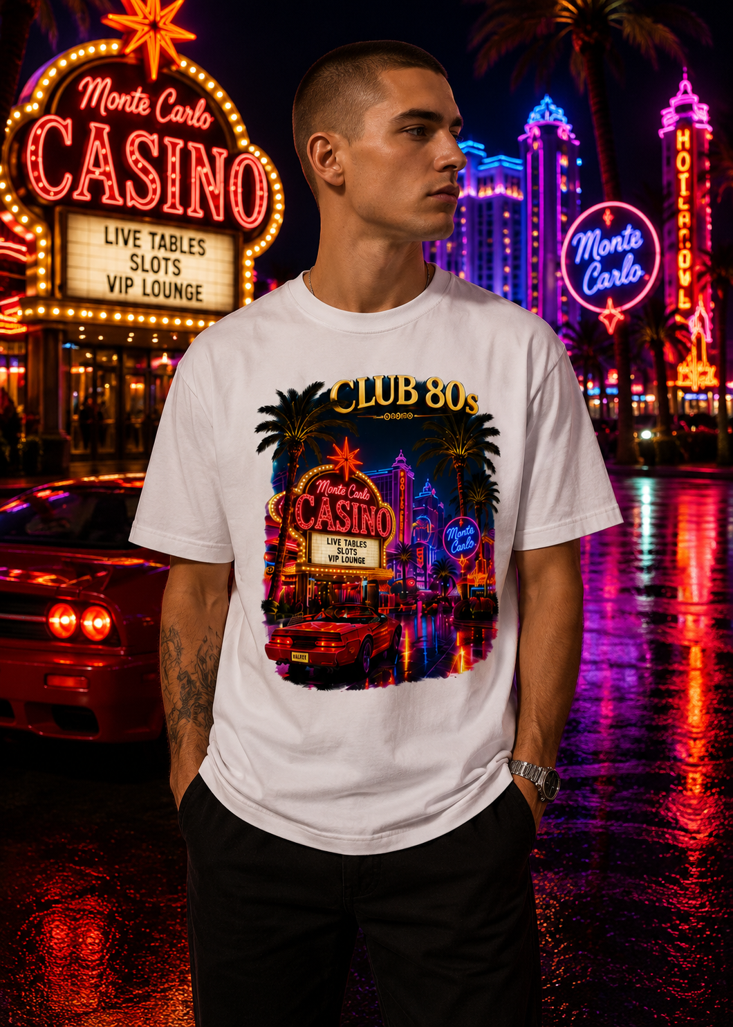 Valanor Arden – Club 80s | Luxury Casino Graphic T-Shirt