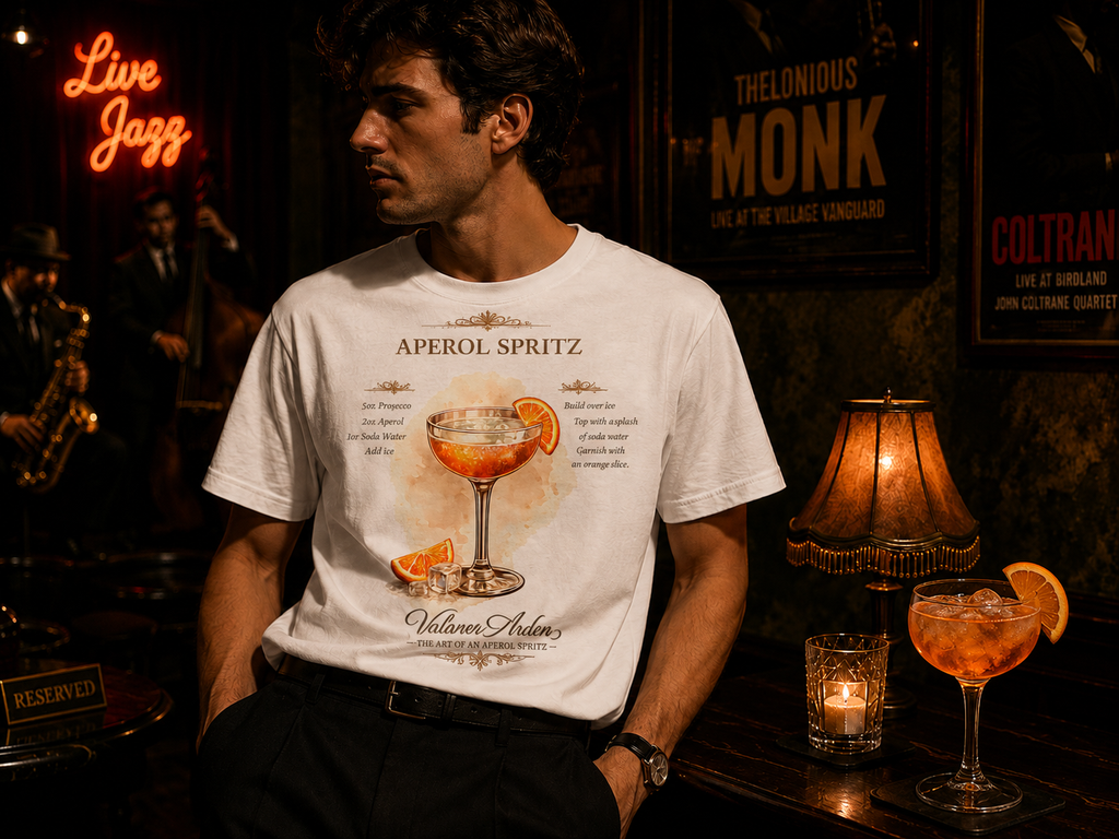Valanor Arden – The Art of an Aperol Spritz  | Luxury Cocktail Graphic T-Shirt