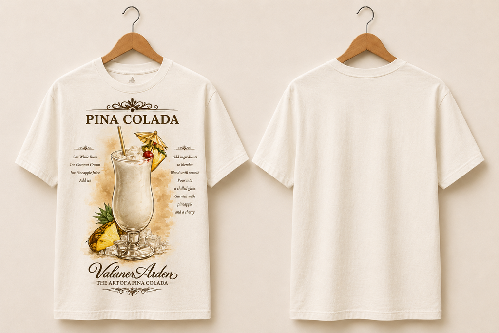 Valanor Arden – The Art of a Piña Colada™ | Luxury Cocktail Graphic T-Shirt