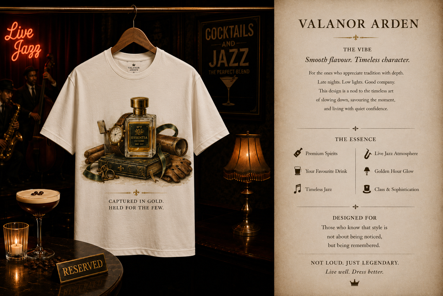 Valanor Arden – A Well-Worn Fragrance | Luxury Fragrance Graphic T-Shirt ⭐