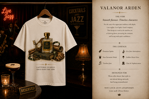 Valanor Arden – A Well-Worn Fragrance | Luxury Fragrance Graphic T-Shirt ⭐