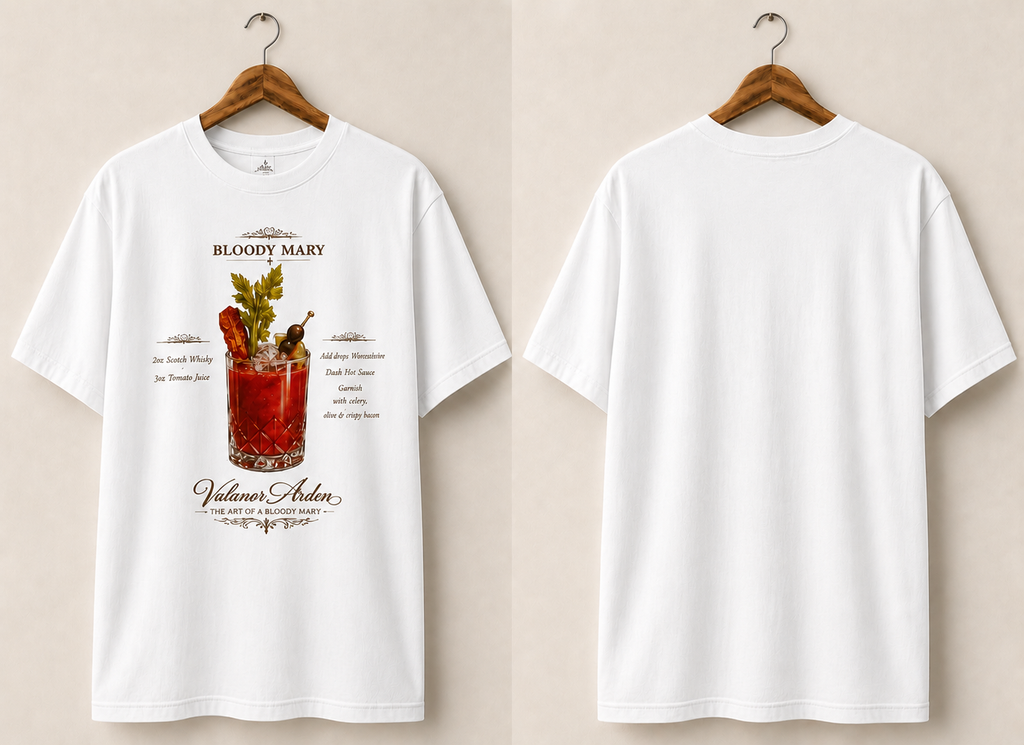 Valanor Arden – The Art of a Bloody Mary™ | Premium Cocktail Graphic T-Shirt