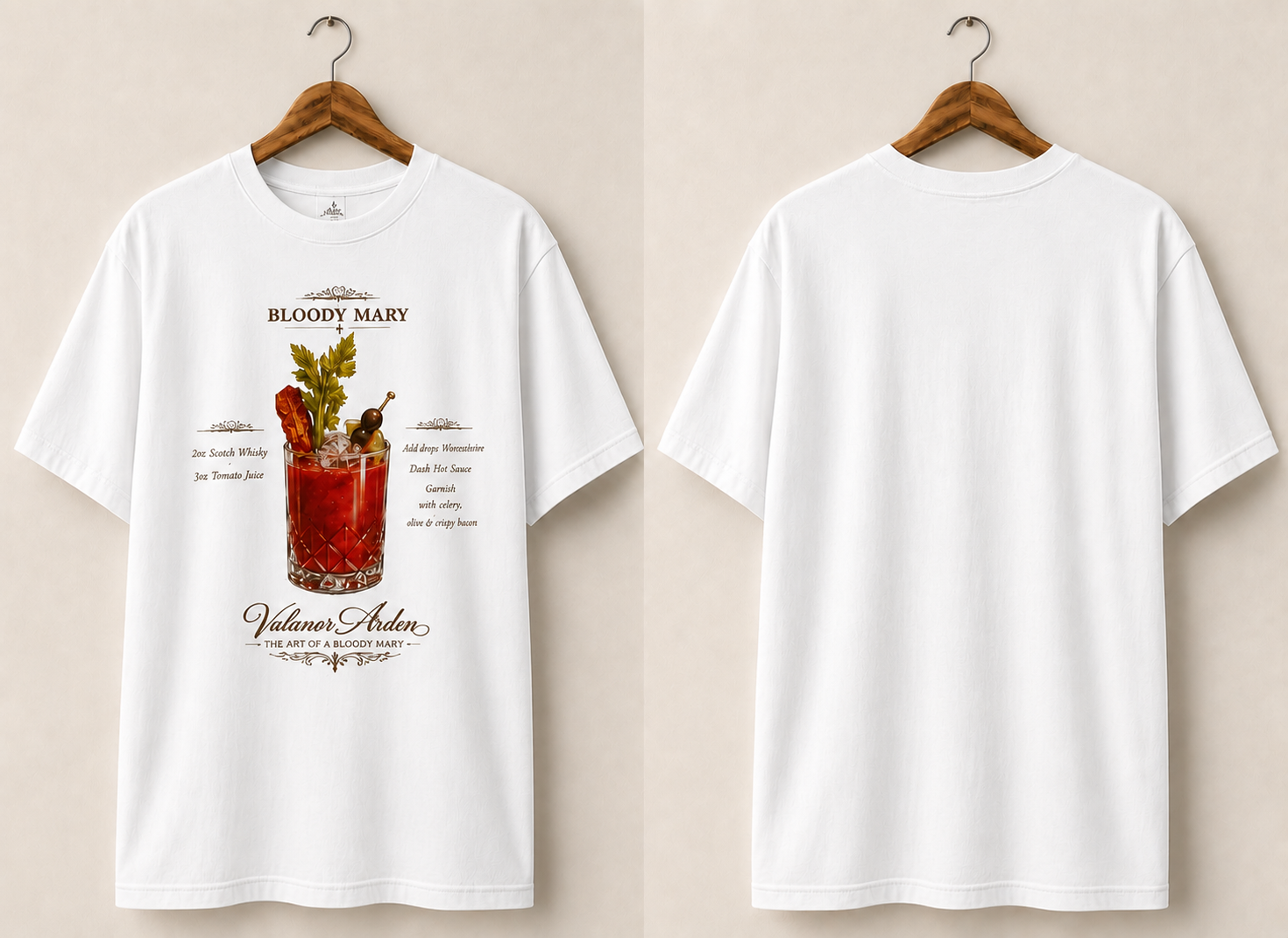 Valanor Arden – The Art of a Bloody Mary™ | Premium Cocktail Graphic T-Shirt