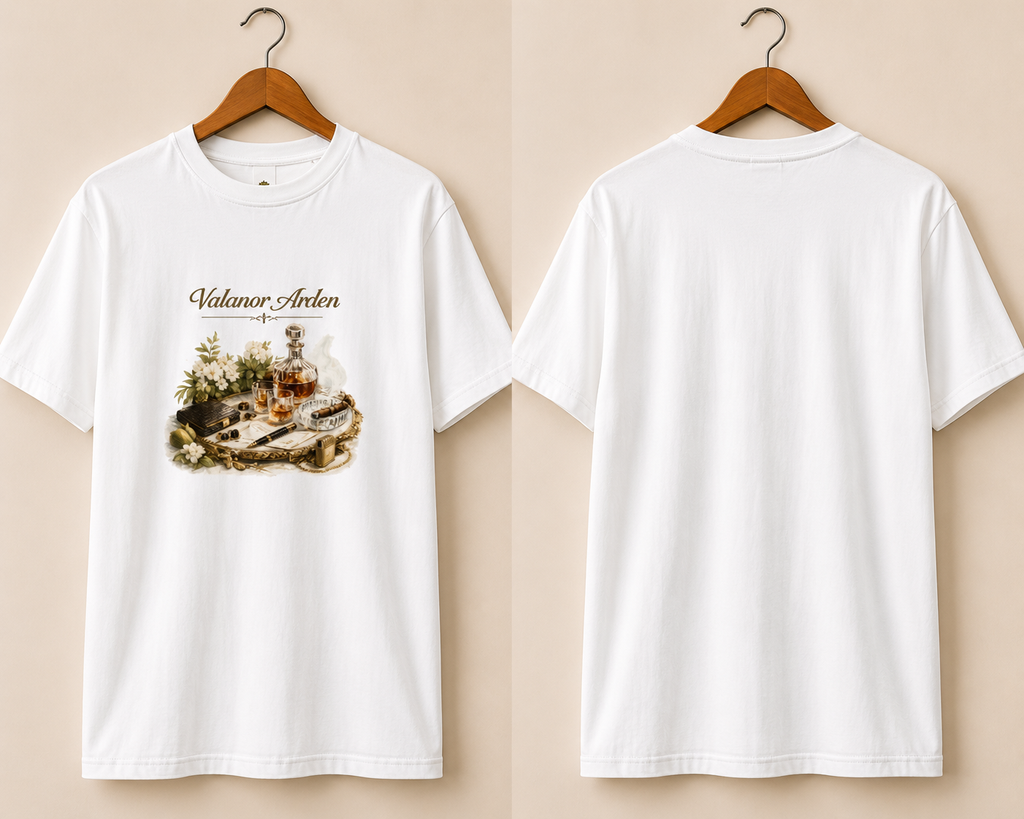 Valanor Arden – The Gentleman's Table | Luxury Lifestyle Graphic T-Shirt