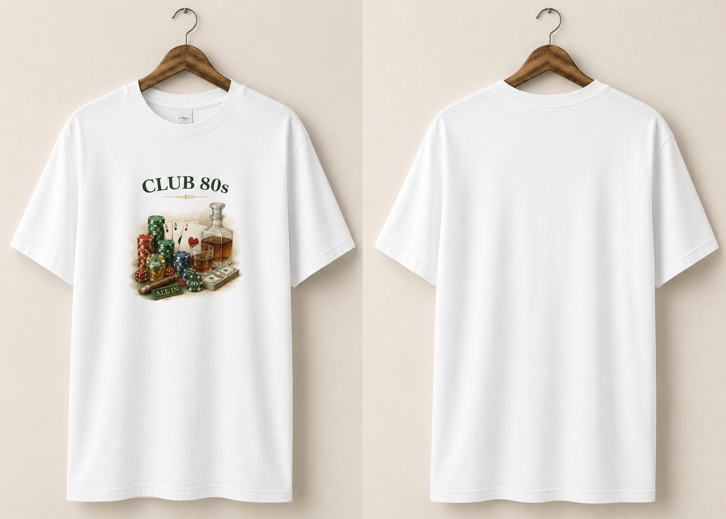 Valanor Arden – CLUB 80s | Vintage Casino Lifestyle Graphic T-Shirt