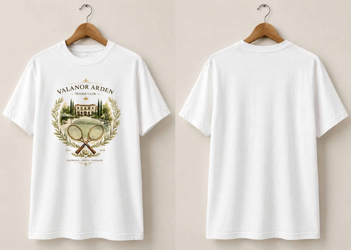 Valanor Arden Tennis Club Heritage Tee | Luxury Tennis Graphic T-Shirt