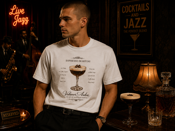 Valanor Arden – The Art of an Espresso Martini | Luxury Cocktail Graphic T-Shirt
