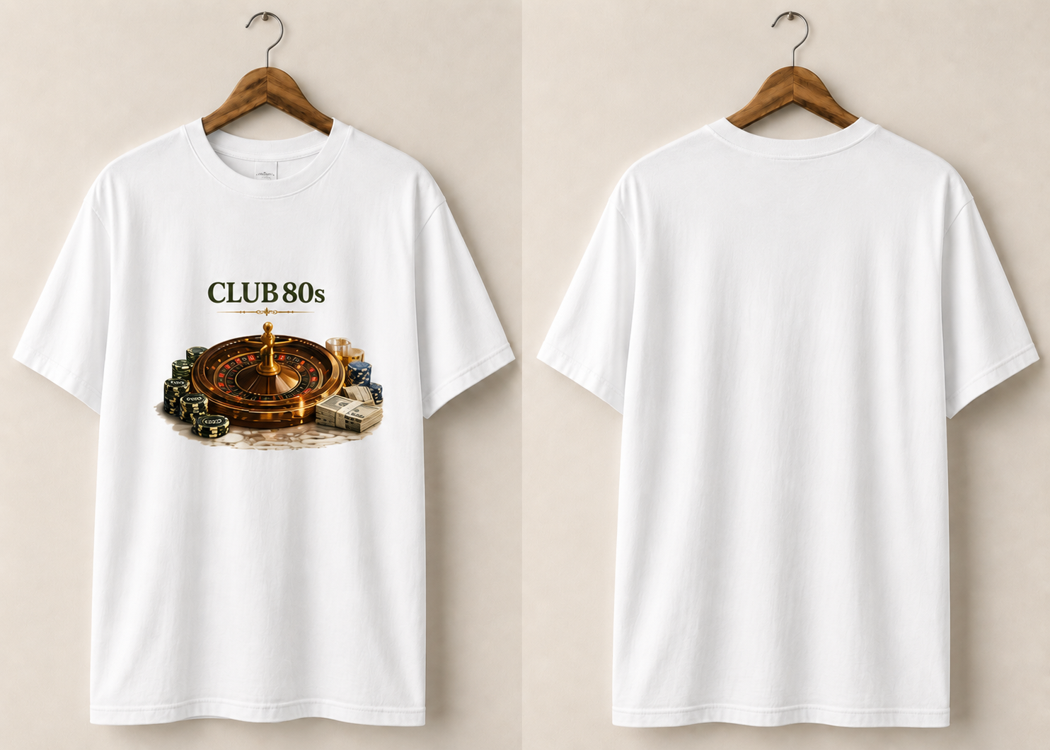 Valanor Arden – Club 80s Roulette Edition | Luxury Casino Graphic T-Shirt