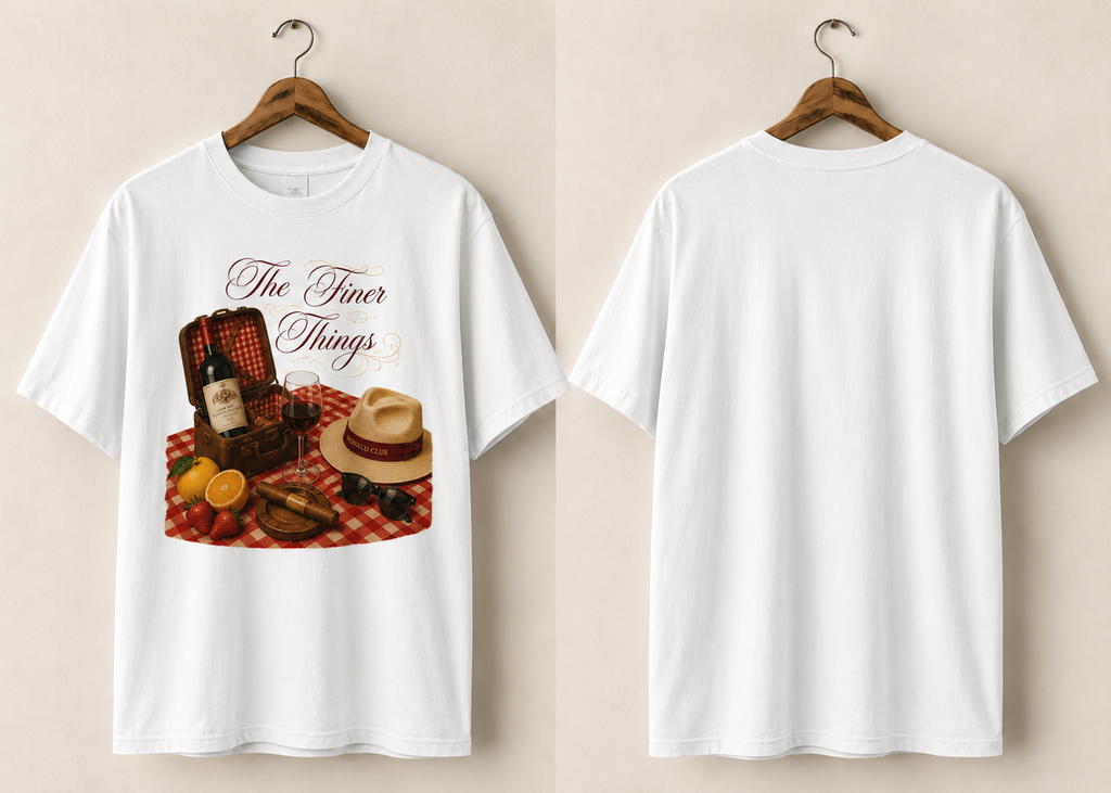 Valanor Arden – The Finer Things | Old Money Picnic Graphic T-Shirt